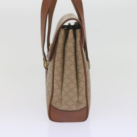 CELINE Macadam Canvas Shoulder Bag Beige - Picture 4 of 13